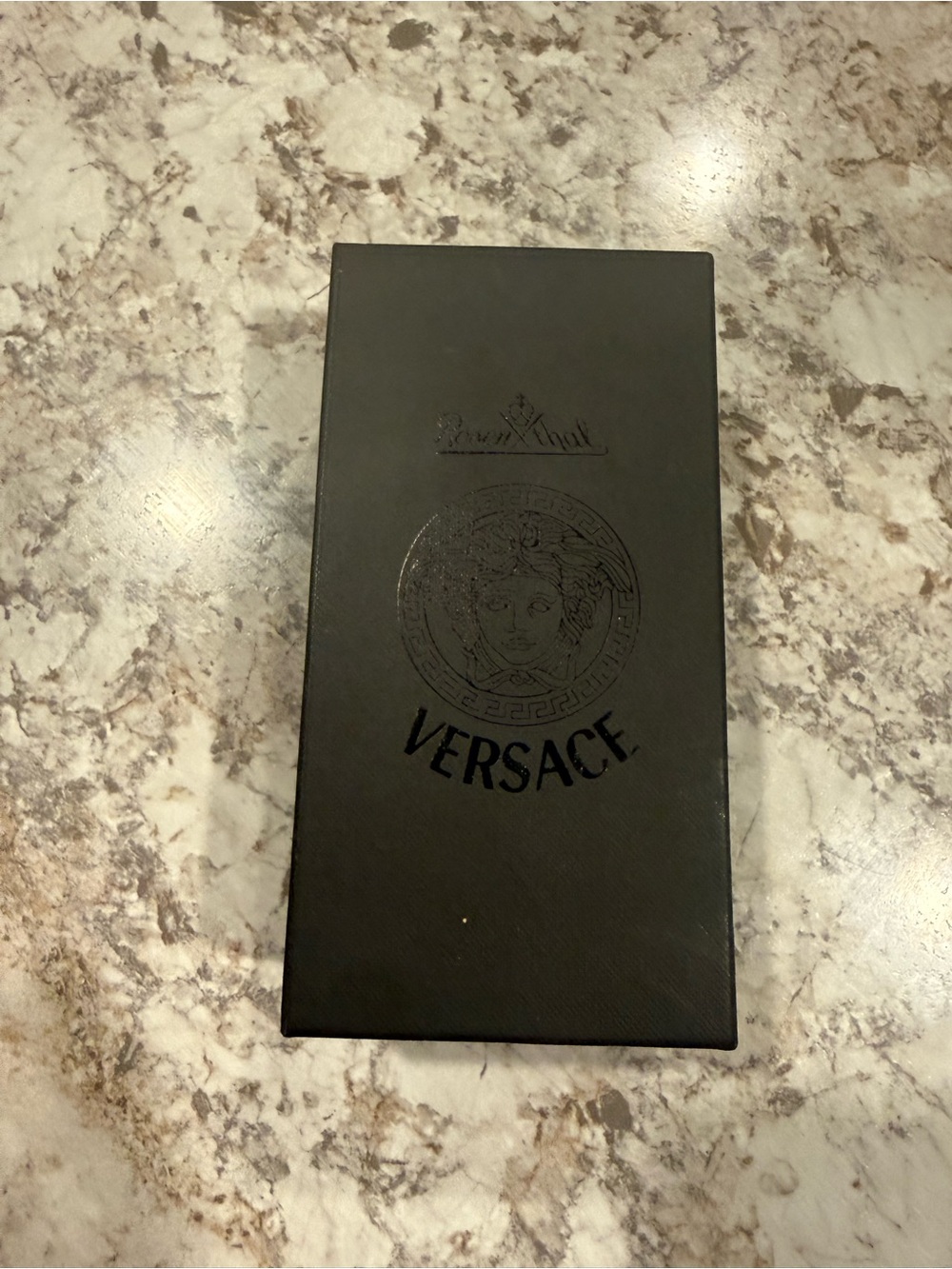 Versace Turquoise Glass Medusa Bottle Stopper - Picture 3 of 3